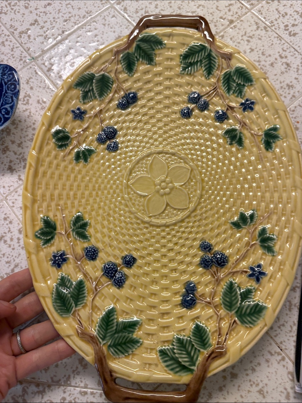 Tiffany & Co. Glossy Yellow Ceramic Dish